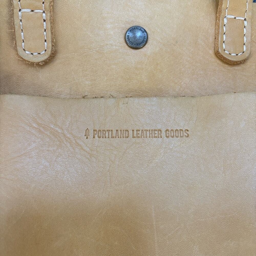 Portland Leather Mini Crossbody Tote in “Sunshine” Yellow Leather w/coin pouch - Picture 2 of 12